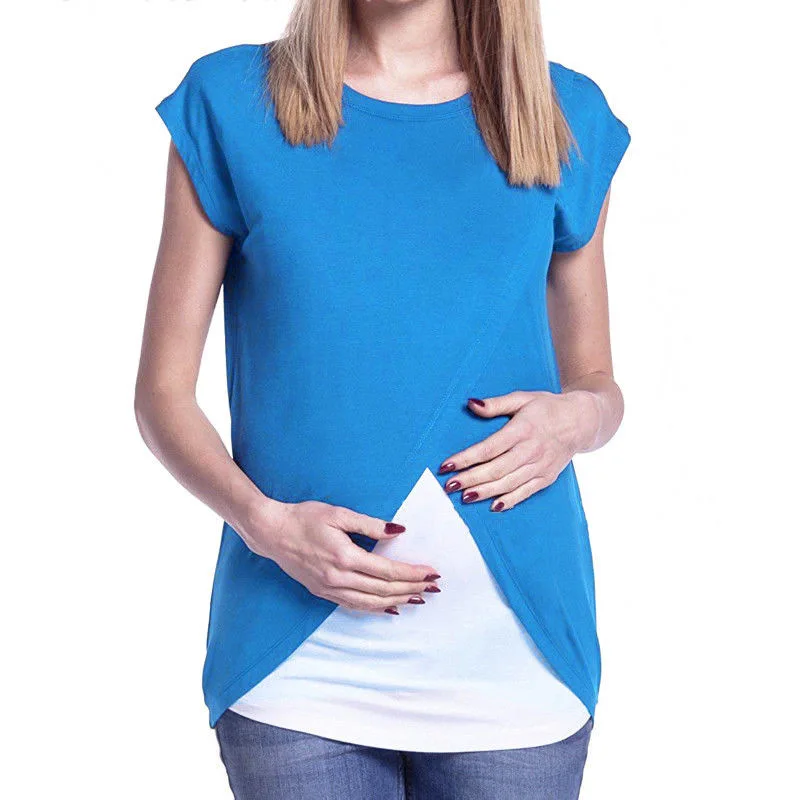 Wish AliExpress с перекрестной каймой,, женское платье, комбинированное, скрытое, крестовое, Одежда для беременных, одежда для кормления, Cl