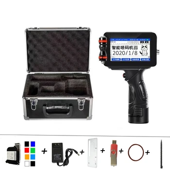 

Inkjet Printer 12.7mm Mobile Portable Handheld Jet Thermal Inkjet Printer Variable QR Bar Batch Code Date Logo Expiry Date Label