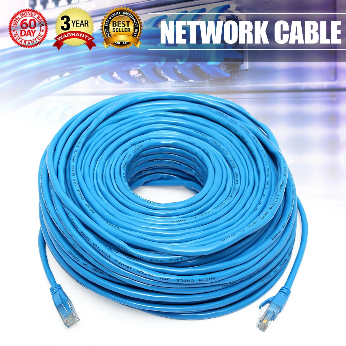 

KINCO 50M/164Feet Blue RJ45 CAT6 CAT6E Ethernet Internet LAN Wire Network Cable Cord for Laptop Router Network Cable