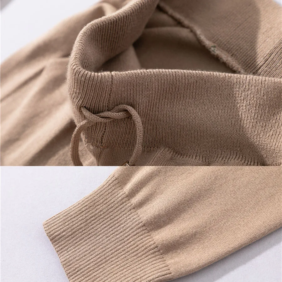 Pull femme nouveaute женский свитер+ штаны, костюм, вязаный спортивный, круглый вырез, с открытыми плечами, сексуальный, conjuntos femininos duas pechas