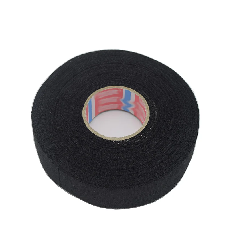 19 мм x 25 м BlackTesa тканевая подложка лента для жгута проводов ткацкий станок клейкий войлок с износостойкостью высокая температура