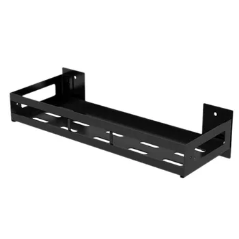 

1Pc Multi Functional Kitchen Storage Rack Wall Hanging Rack Storage Tools Kitchen Items Organizer Black (1 Pair of U Hanging Hoo
