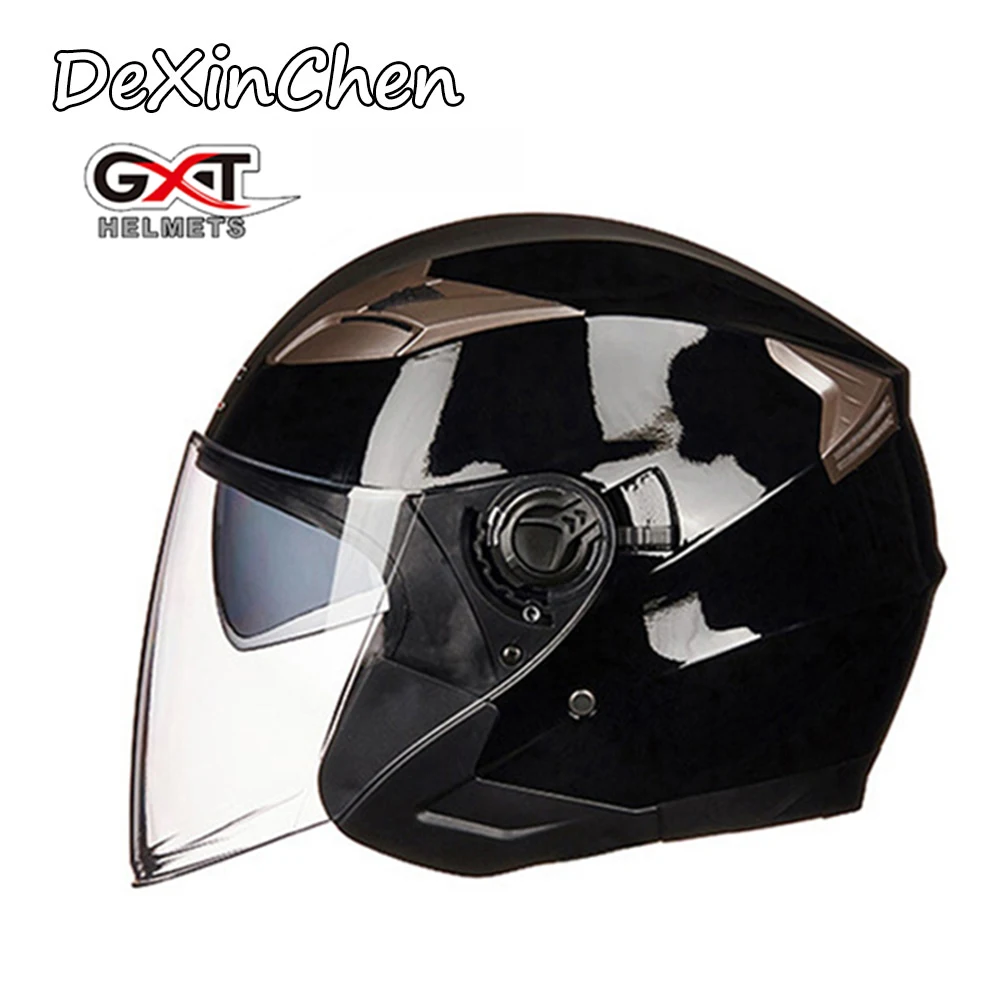 Подлинный GXT полуоткрытый шлем четыре сезона двойной козырек мотоциклетный шлем Casco мотоциклетный шлем езда Мото шлем
