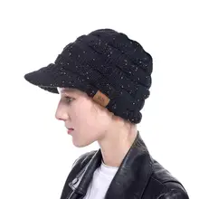 Новая женская теплая зимняя Повседневная вязаная шерстяная шапочка для девочек, шапка для катания на лыжах, muts dames Winter 3