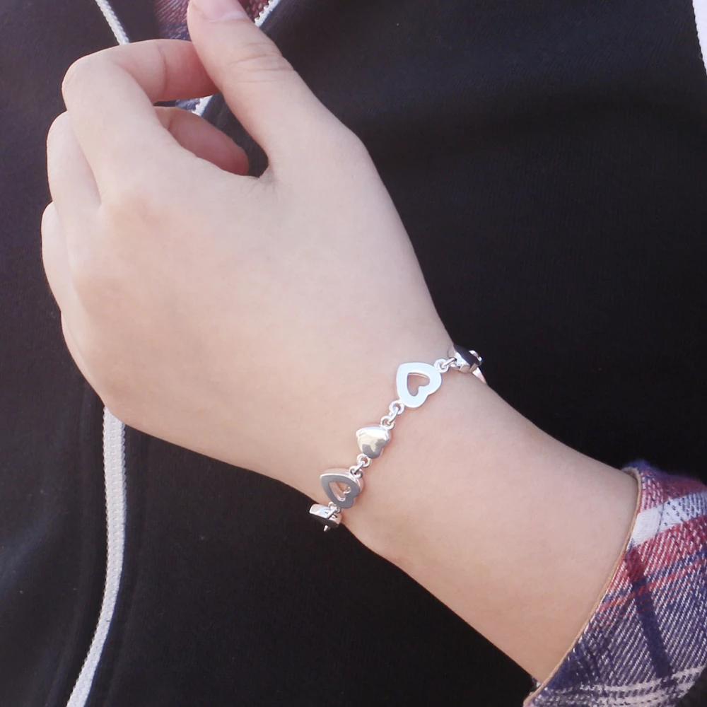 Женский браслет из серебра 100% пробы в богемном стиле|Гибкие и жесткие браслеты| |