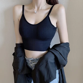 

Summer New wear sexy big U-shaped back no steel ring inner base camisole sports underwear women's wear