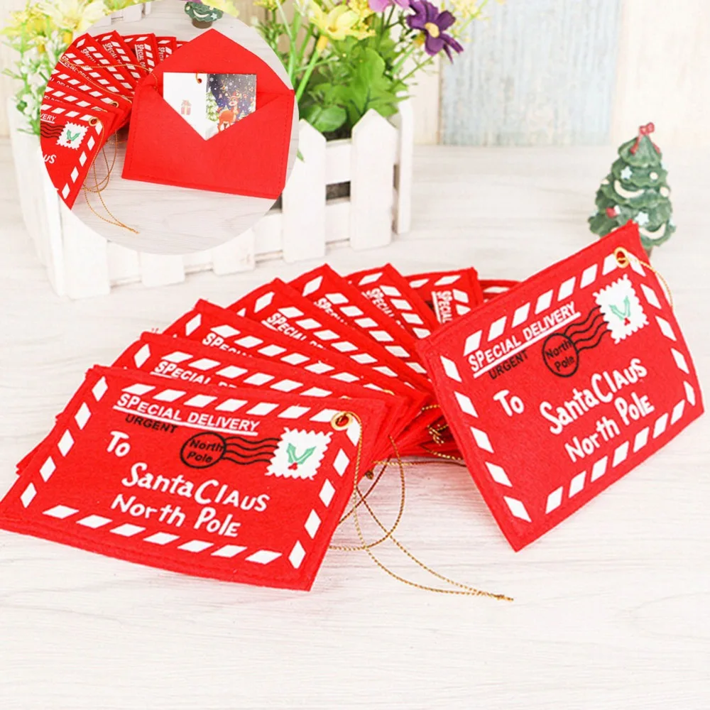 

1pc Christmas Crafts Noel Envelope Filled with Candy Xmas Tree Decorations Ornaments Natal New Year Noel Decorations for Home