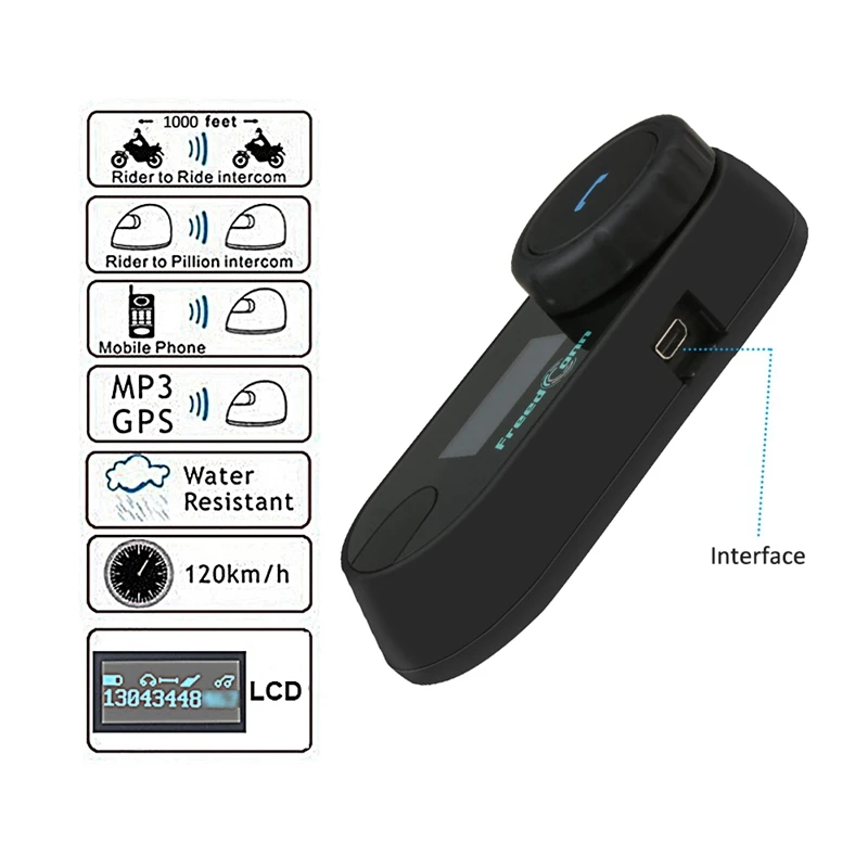 ABKT-Freedconn 2 шт мотоциклетный домофон Bluetooth шлем гарнитура T-Com Sc Fm 2 Rider Bt Interphone Moto Intercomunicador+ Мягкий M