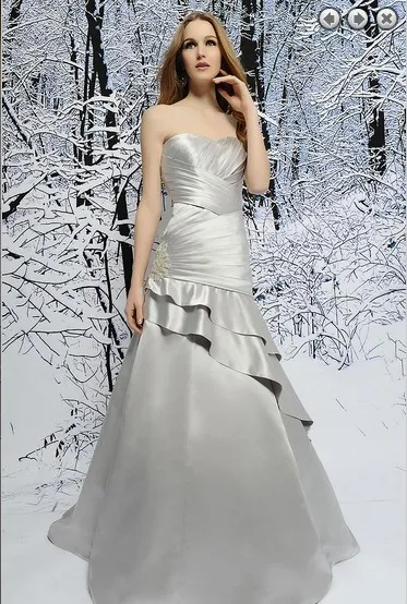 

free shipping dinner dress 2016 maxi formal floor length new fashion satin long dress beaded wedding dresses bridal gowns