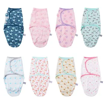 

Baby Swaddle Wrap Towel Velcro Newborn Infants Cartoon Printing Sleeping Bag For 3-4 months Baby