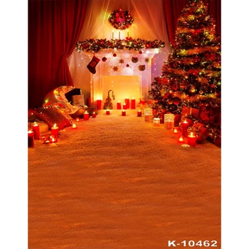 

Photography Backdrop Interior Christmas Glowing Tree Fireplace Gifts Photo Background Children Baby Adults Portraits Backdrop