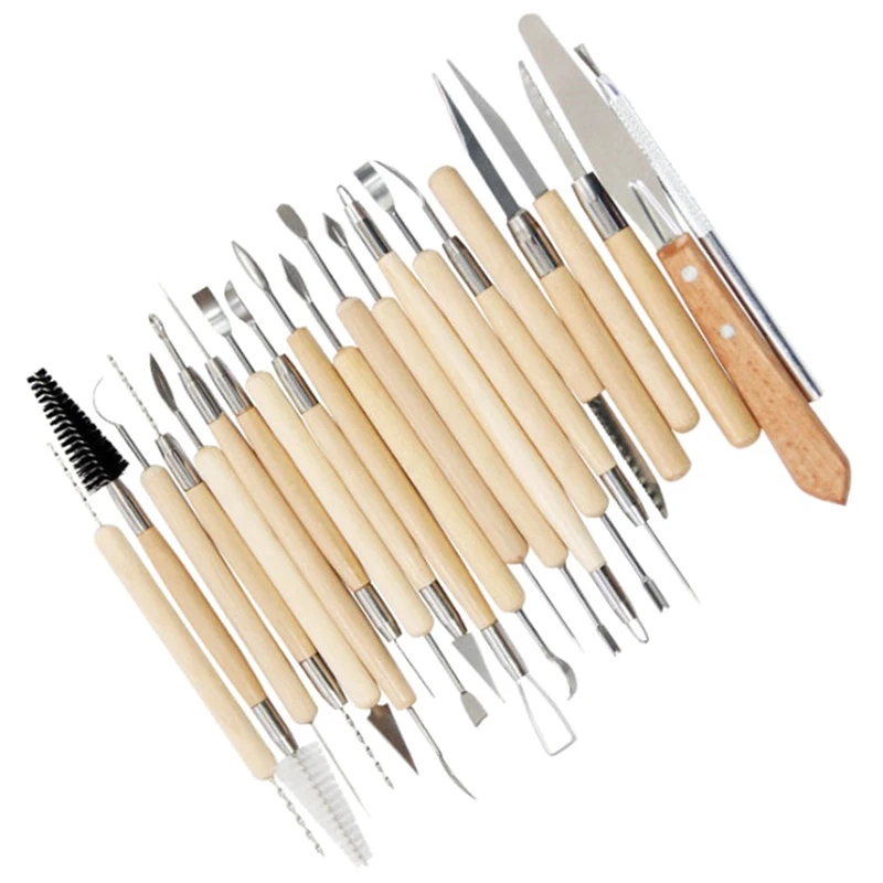 30 инструментов для рукоделия резьба из глины резьба, Керамика инструменты керамика и керамические деревянные ручки инструменты для лепки из глины