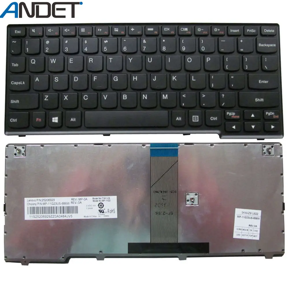 Для lenovo IdeaPad S206 S110 S110-NTW S200 S206Z английская Клавиатура США