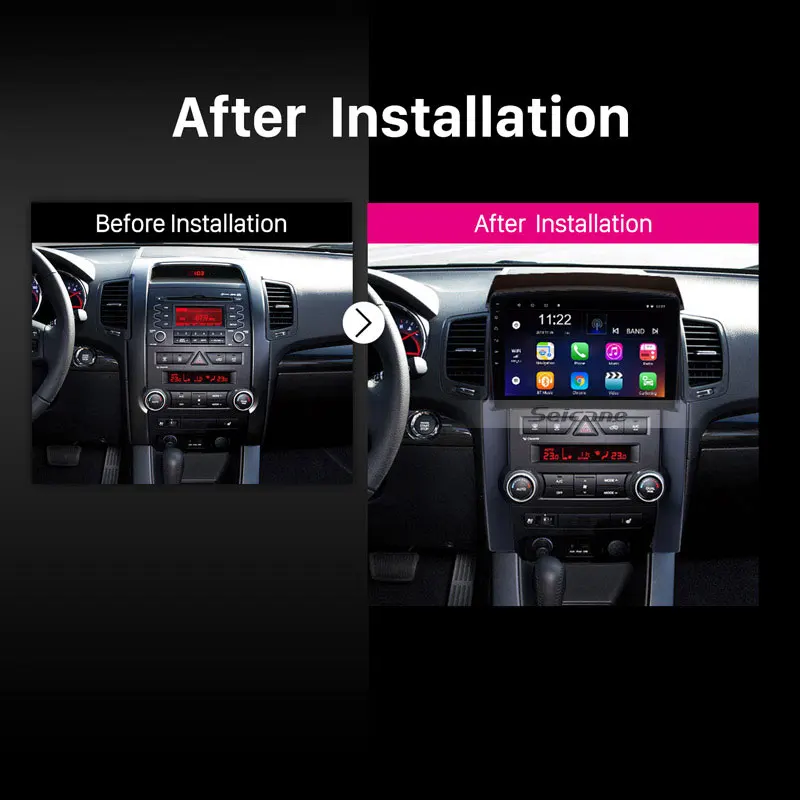 Discount Seicane Android 9.0 Navi HD 10.1" 2Din GPS Car Radio For KIA Sorento 2009 2010 2011 2012 Touchscreen Multimedia Player Head Unit 2