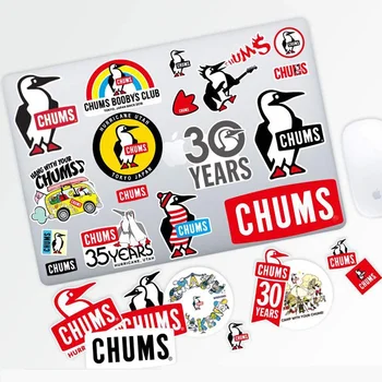 노트북 기타 스케이트보드 모터용 방수 PVC 야외 스티커, 페가티나스 로고, 펭귄 캠핑 데칼, 세트당 26 개