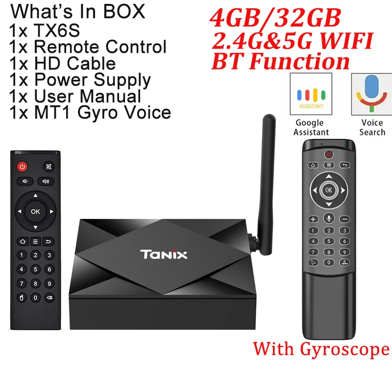 4G 32G add MT1 Presale TX6S Tanix Android 10,0 ТВ приставка H616 чип TX6 4 Гб 64 Гб Смарт ТВ приставка медиаплеер двойной WiFi Bluetooth 8K ТВ приставка - Цвет: 4G 32G add MT1