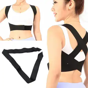 

Posture Corrector Breathable Shoulder Back Straightener Adjustable Upper Back Brace Support for Unisex Student