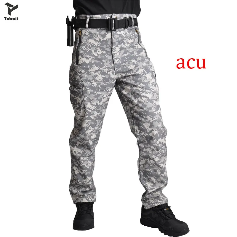 TOtrait Софтшелл охотничьи спортивные штаны камуфляжные военные армейские штаны уличные походные брюки