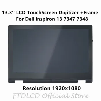 

FTDLCD 13.3'' 1920x1080 LED LCD TouchScreen Digitizer Laptop Assembly+Frame LTN133HL03-201 For Dell inspiron 13 7000 7347 7348