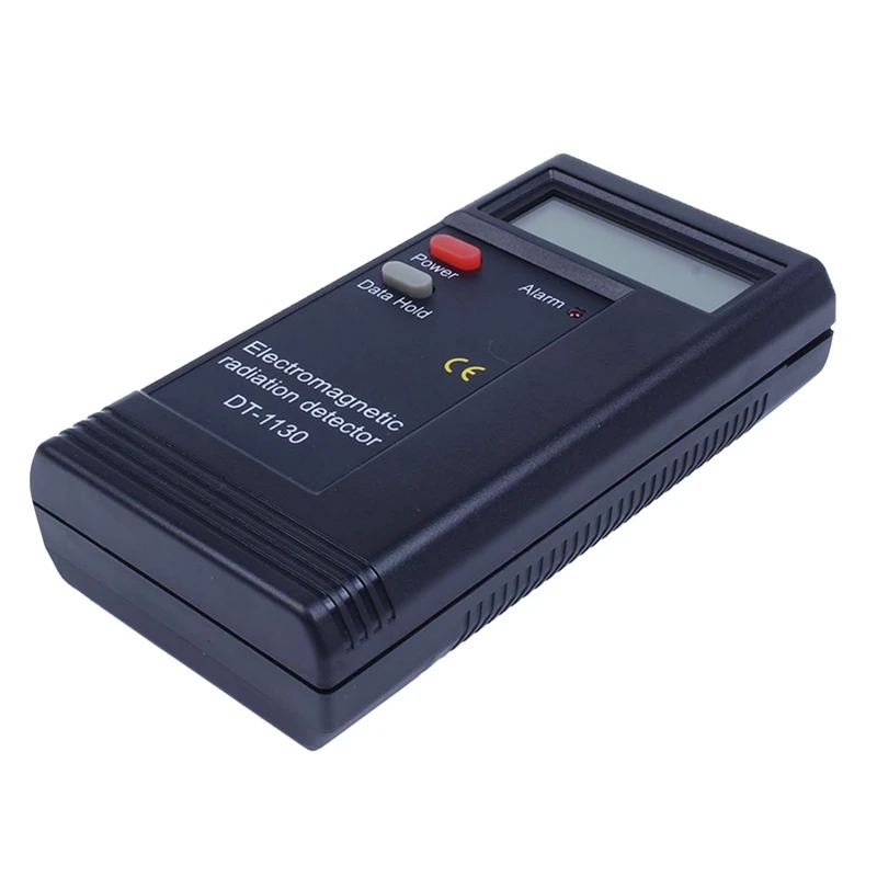 1 black plastic DT-1130 electromagnetic radiation tester electric field strength tester radiation detection equipment, with a ba