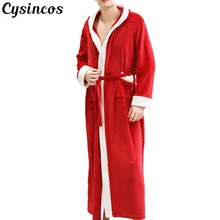 CYSINCOS2019 новинка, Мужская зимняя удлиненная плюшевая шаль, банный халат, домашняя одежда, халат с длинным рукавом, банный халат, мужской пеньюар, Прямая поставка