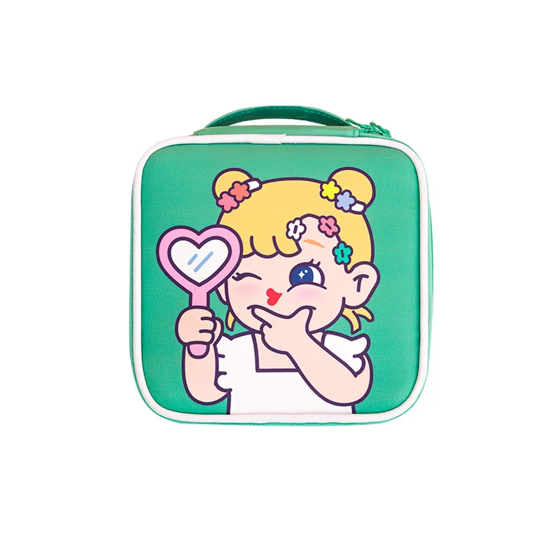 Milkjoy мультяшная косметичка большая вместительная косметичка Женская дорожная портативная сумочка косметичка Органайзер Сумка - Цвет: green