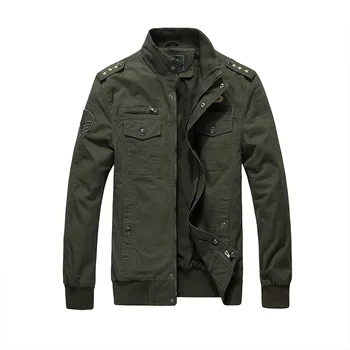 

Autumn Military Industry Pack Jacket Shirt Air Force No. 1 Men's Flying Jacket Leisure Big Code Tooling Generation