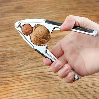 

Portable Walnut Opener Nut Cracker Shelling Clip Zinc alloy Pliers Nutcracker Nut Opener Kitchen Tool Kitchen Accessories