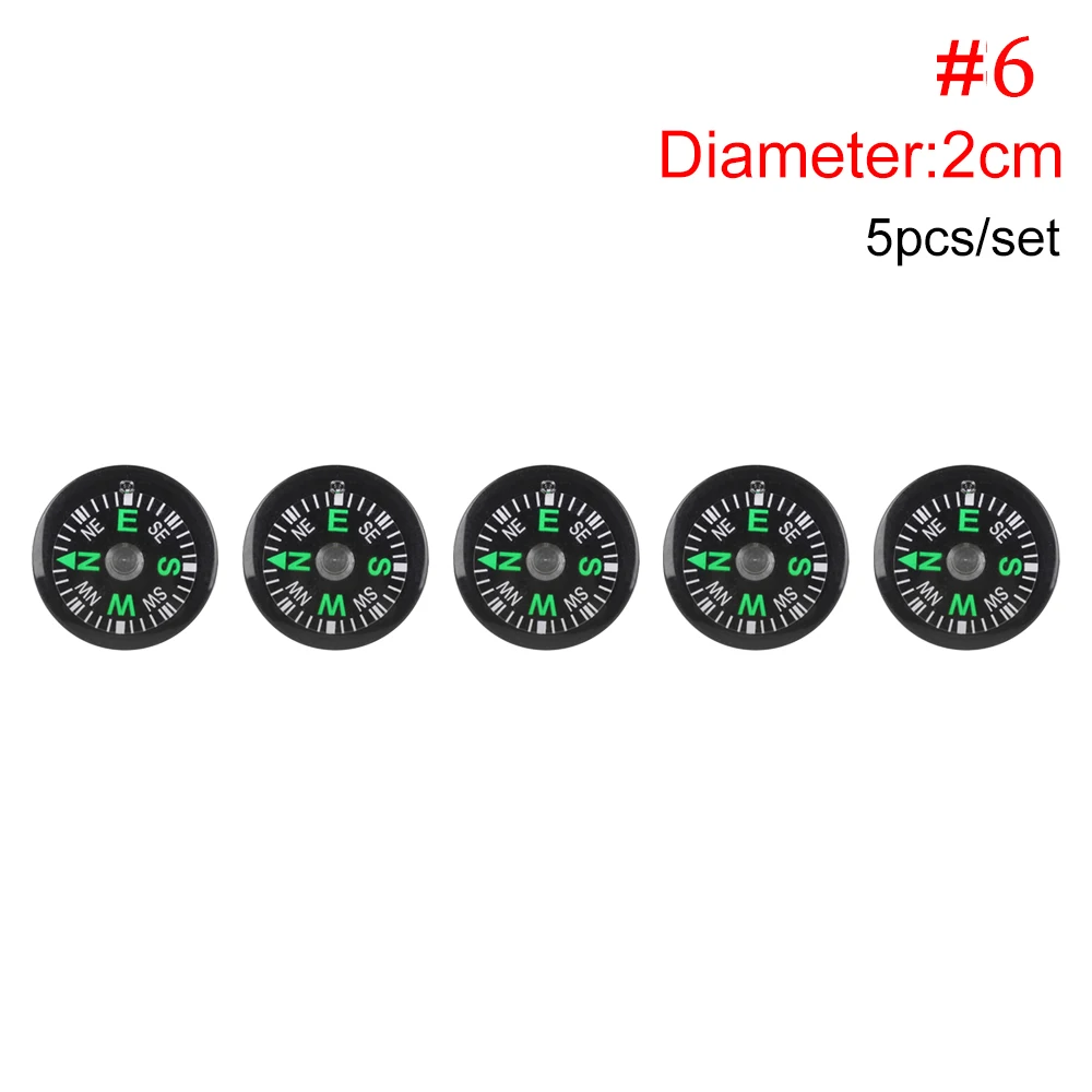 2/5 шт ручной Точный компасы Портативный высокое качество мини Пластик Открытый Кемпинг поход навигации выживания практические с направляющим роликом - Цвет: 06