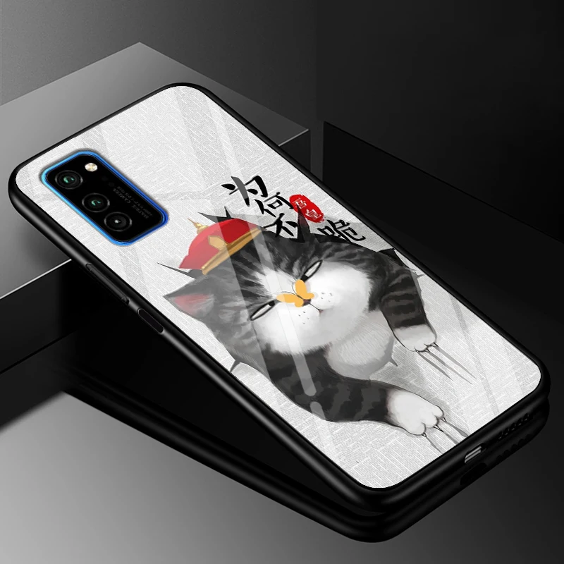 Чехол из поликарбоната для huawei Honor View 30 Pro, пластиковый стеклянный чехол для телефона, черный бампер из ТПУ для huawei Honor View 30 Honor V30 Pro, чехол - Цвет: 28