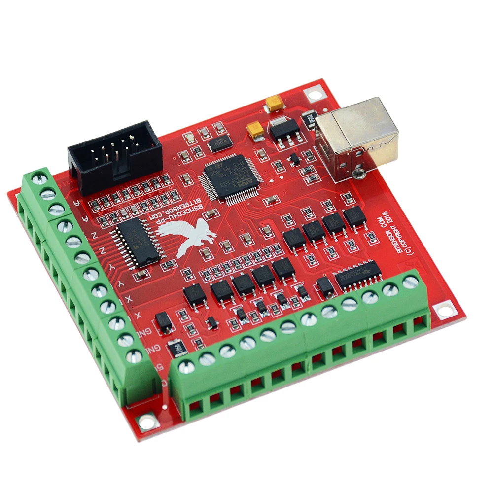 100khz, interface de 4 eixos, driver controlador de movimento, placa driver