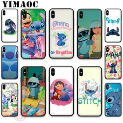 YIMAOC Лило и стежка милый мультфильм мягкий силиконовый чехол для iPhone XR X XS Max 8 7 6S 6 Plus 5s SE TPU чехол