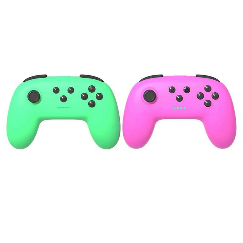 WUIYBN геймпад N-Switch Pro контроллер для nintendo Switch/Switch lite беспроводной контроллер Bluetooth игровой джойстик 2 шт - Цвет: Green and purple