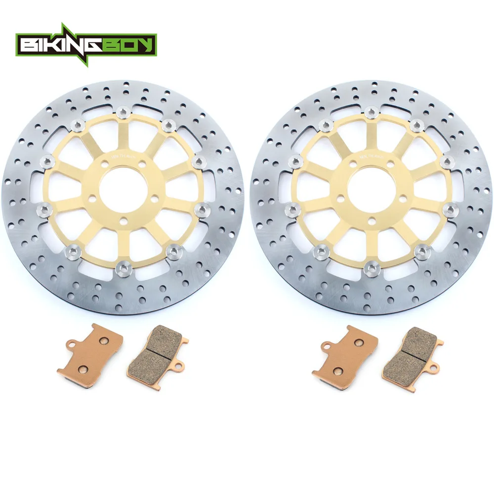 BIKINGBOY для Kawasaki Z1000 03 04 05 06 Z 1000 2003 2004 2005 2006 ZR 1000 A1 A2 A3 A6F передние тормозные диски роторов+ колодки