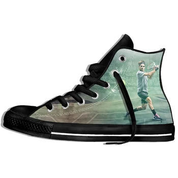 

2019 Hot Fashion Printing hIgh top Sneakers Roger Federer Unisex Lightweight Casual Shoes
