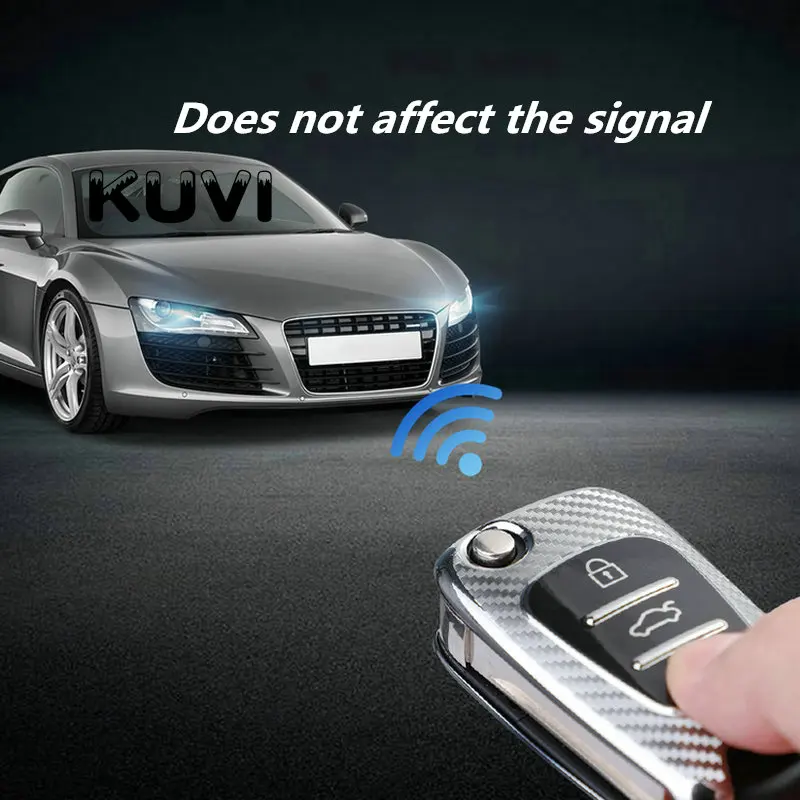 Key Case Key Case Cover Car Key Shell Carbon fiber TPU car key case for Kia Ceed Picanto Sportage for hyundai i30 ix35 smart holder cover keychain