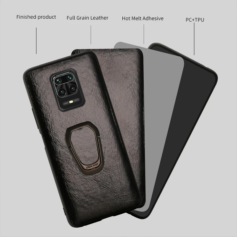 Чехол из натуральной вощеной кожи для Xiaomi Redmi Note 9 pro 9s 8 8T 7 чехол Poco X3 NFC M3 Mi 11 10 10T 9T Pro