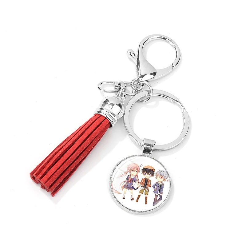 Style 25 SIAN Hot японское аниме Mirai Nikki Future Diary брелок Gasai Yuno Yukiteru стеклянный узор очаровательные брелоки с кисточками для фанатов девочек - Цвет: Style 25