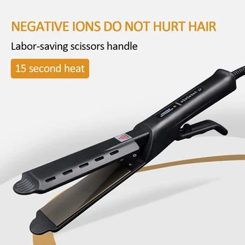 

2019 New Hair Straightener Brush Hair Electric Brush Clip Irons Straight Hair Comb Clip Hair Straightener Curler Styling Tool