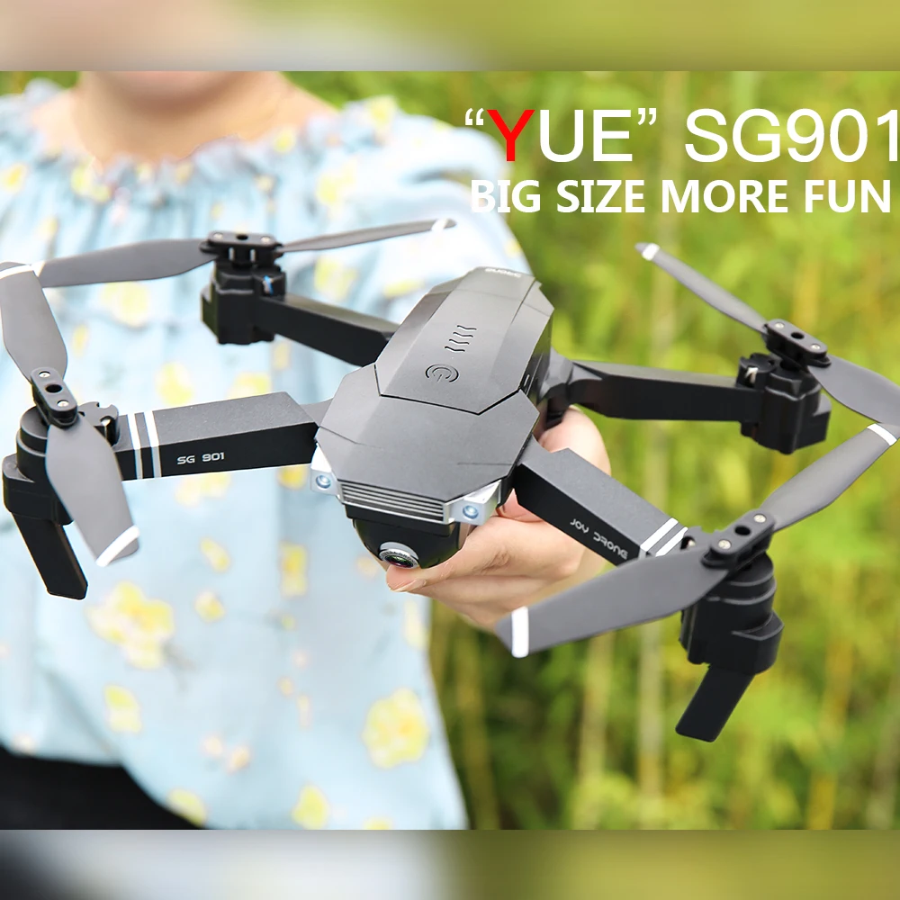 SG901 Drone Dual Camera 4K Wifi FPV Optical Flow RC Quadcopter+3 Batteries M5W8 