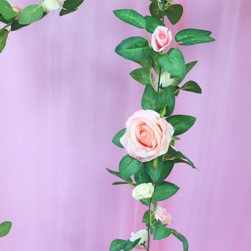 JAROWN Artificial Rose Flower Row Flower Ball Wedding Centerpieces Candle Stick Flower Stand Hydrangea Silk Fake Flowers Home Decor (15)