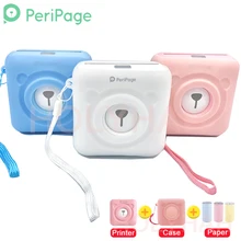 A6 peripage portátil bluetooth impressora de fotos térmica inkless mini bolso foto impressora windows ios android caso macio proteção