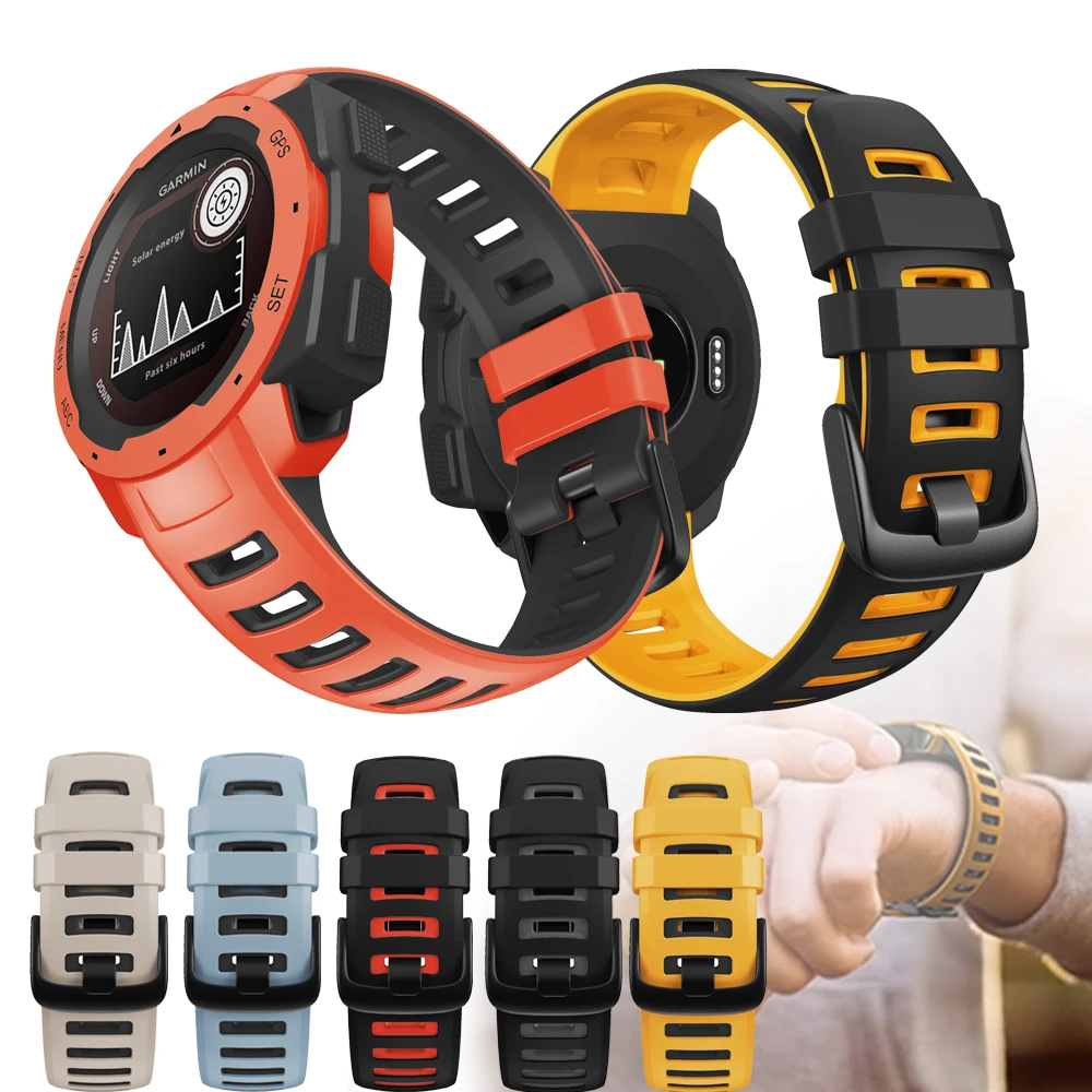 Cinturini Per Cinturini In Silicone Per Garmin Inst(/ Inst(Tactical/Solar/Esports Smart Watch 22Mm Braccialetti Di Ricambio