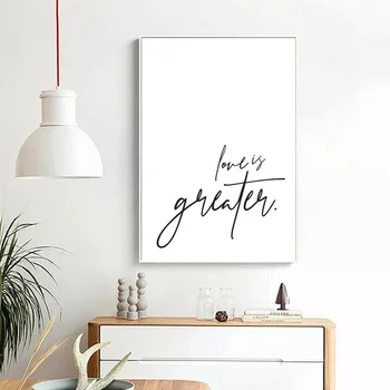 

Love is Greater Framed poster Canvas painting Print Wall Art Home Decor Poster No Frame