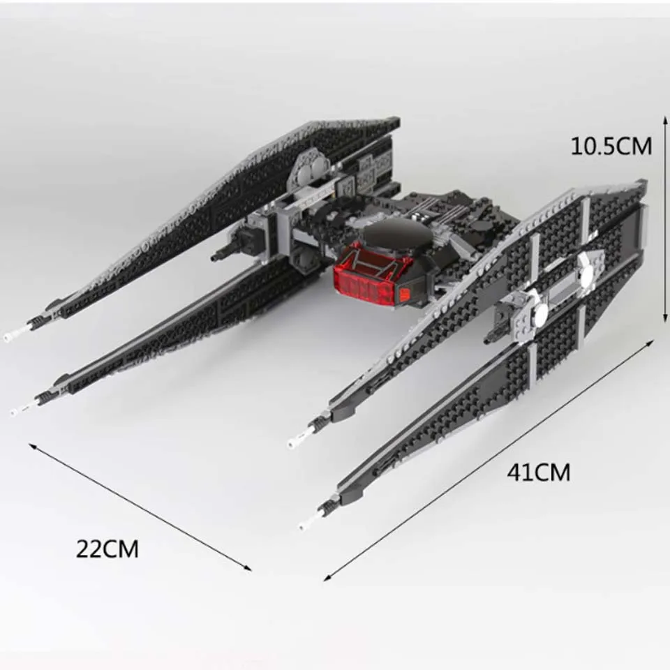 Pаспродажа Новая серия Звездных войн, сборный блок TIE Fighter, модель кирпича, игрушки, совместимые с legoinglys 10907, игрушки для детей, подарки
