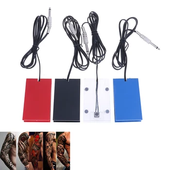 

Acrylic Tattoo Machine Pedal Switch Footswitch Power Supply Foot Pedal Controller Blue/Red/Black/Transparent Tattoo Power Supply
