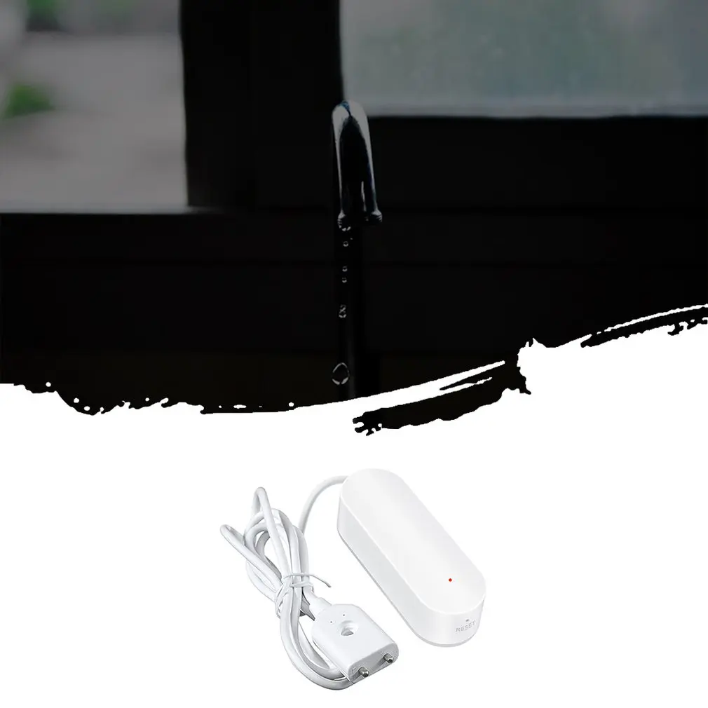 Graffiti Wifi Smart Water Leak Alarm Water Level Alarm Leak Alarm Water Leakage Preventing Installation Convenient Home