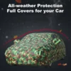 Car Cover Protection Full Covers with Reflective Strip Camouflage Style Auto Cover Sunscreen Protection Dustproof&Waterproof UV ► Photo 3/6
