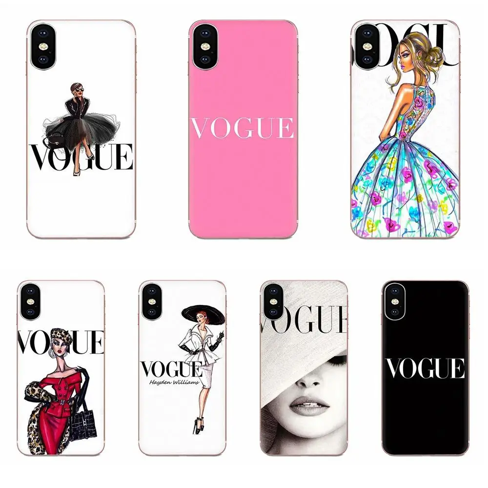 Мягкие чехлы Vogue Girl для Huawei Honor Mate 7 7A 8 9 10 20 V8 V9 V10 V30 P40 G Lite Play Mini Pro P Smart | Мобильные