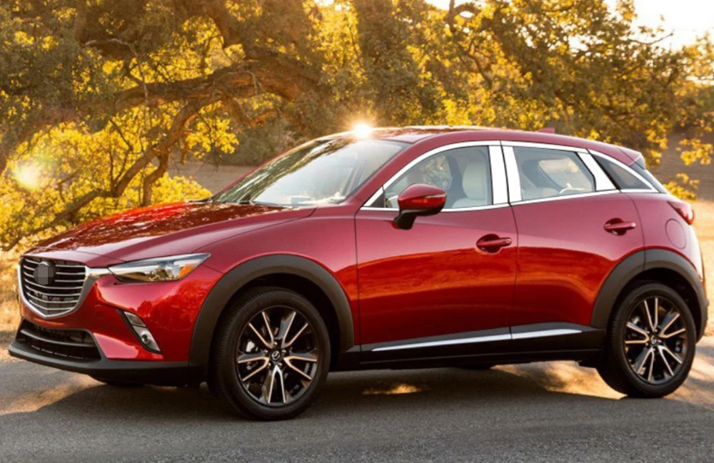 Нержавеющая сталь окна автомобиля Планки для mazda CX-3